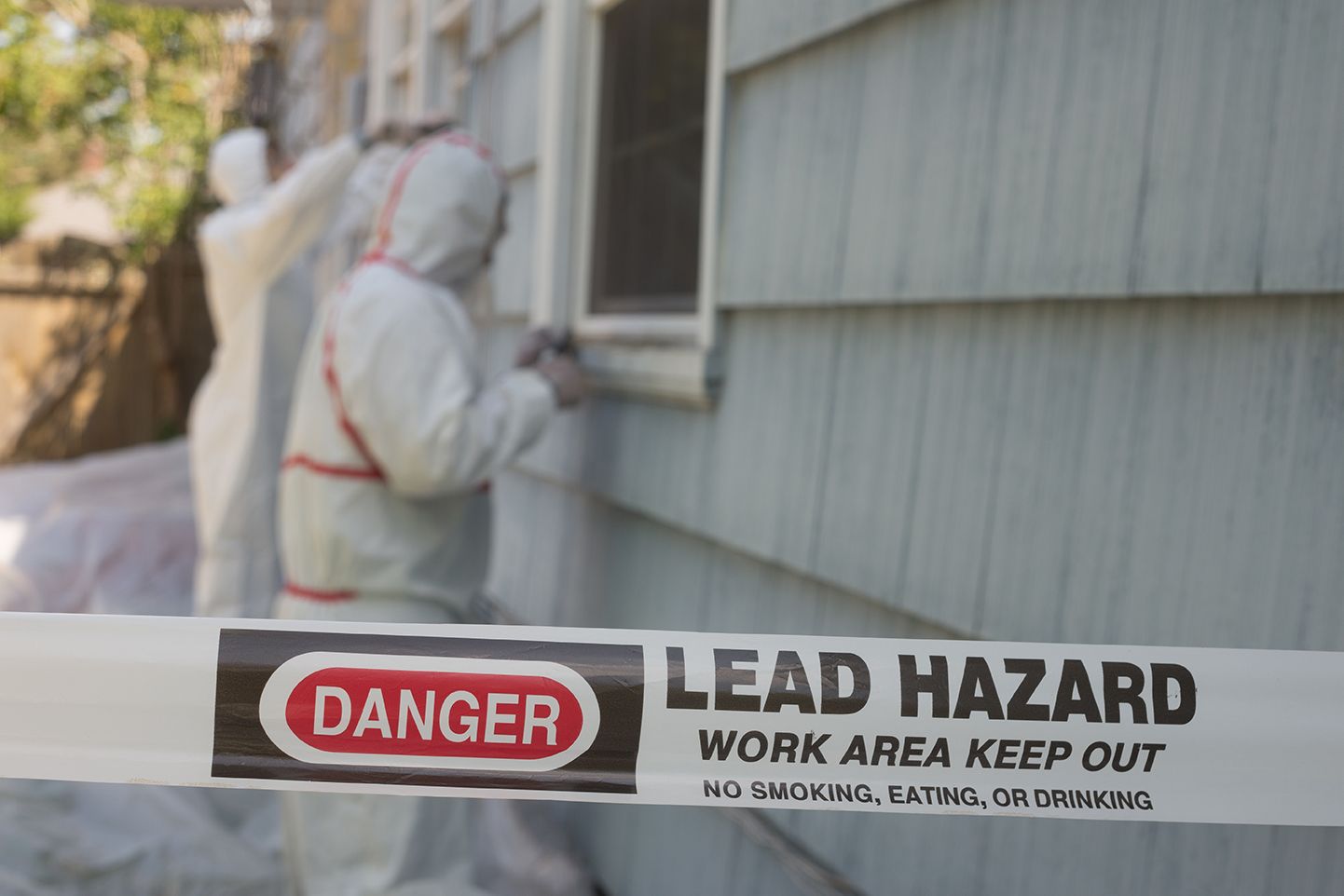 Lead Hazard warning sign